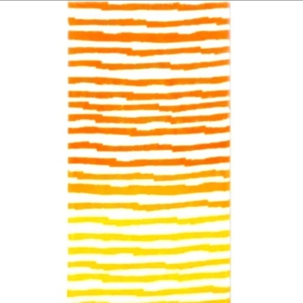 Sun Squad Orange Stripe Beach Towel New